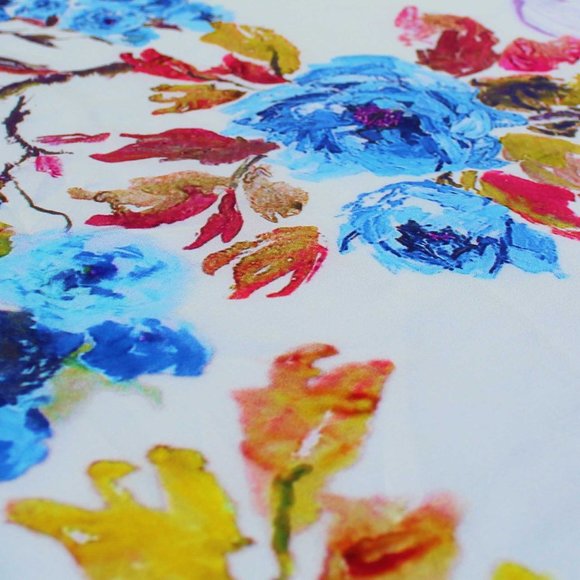 NWT Cream 100% Silk Bandana - Picture 3 of 4